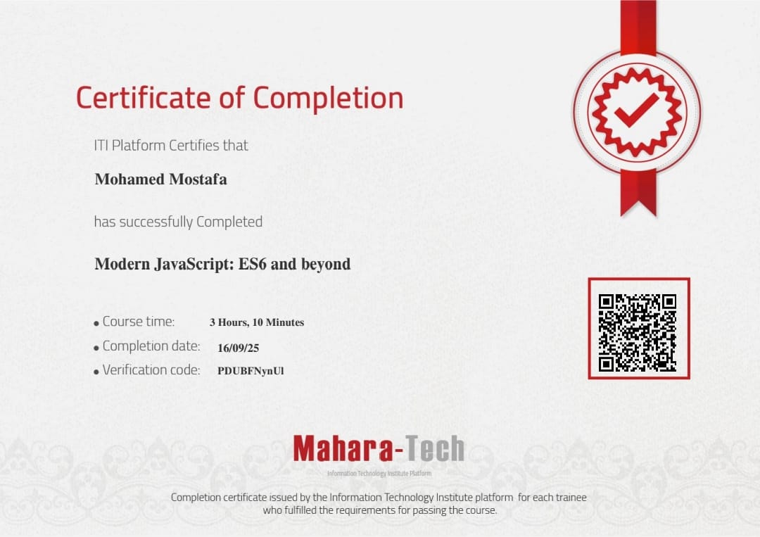 Web Dev Certificate