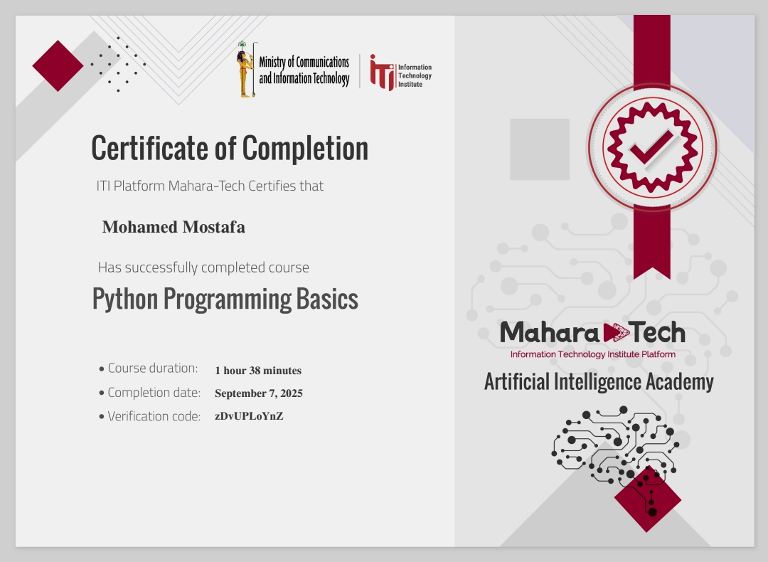 Python Certificate